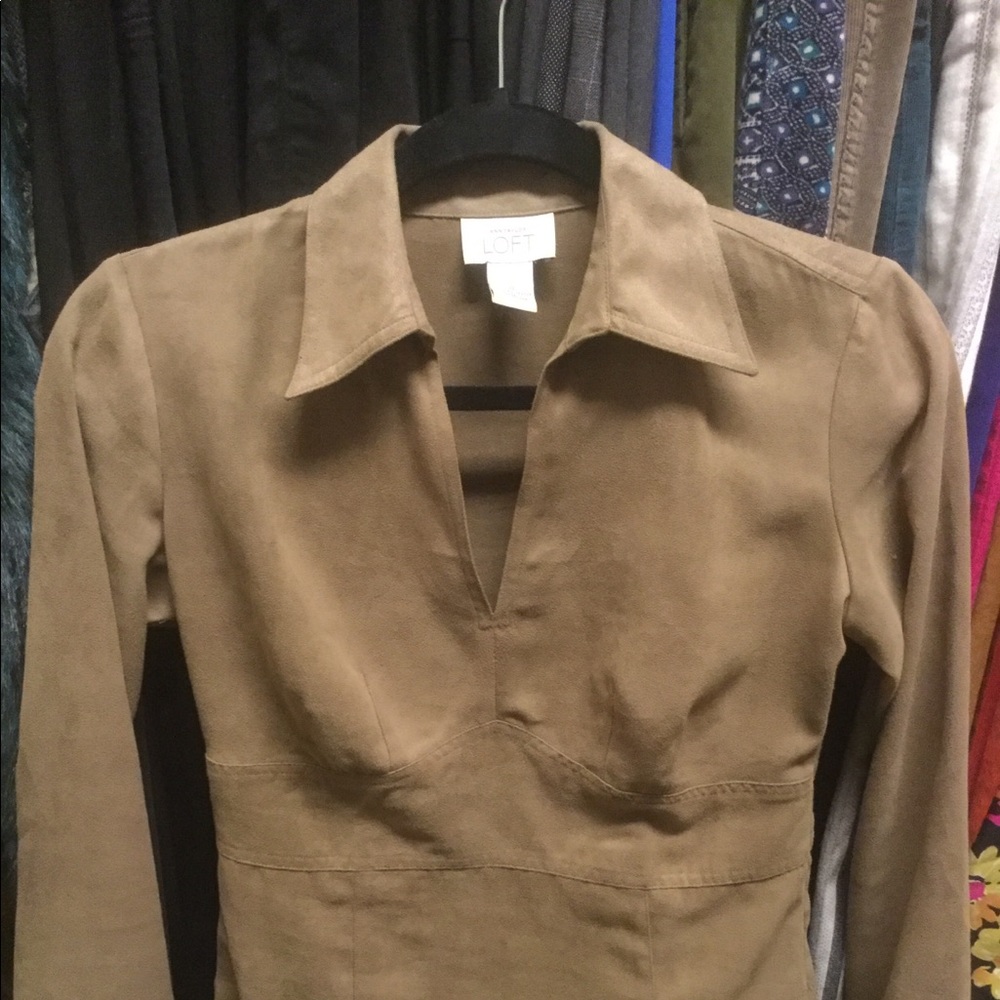 Loft Suede-Like Top